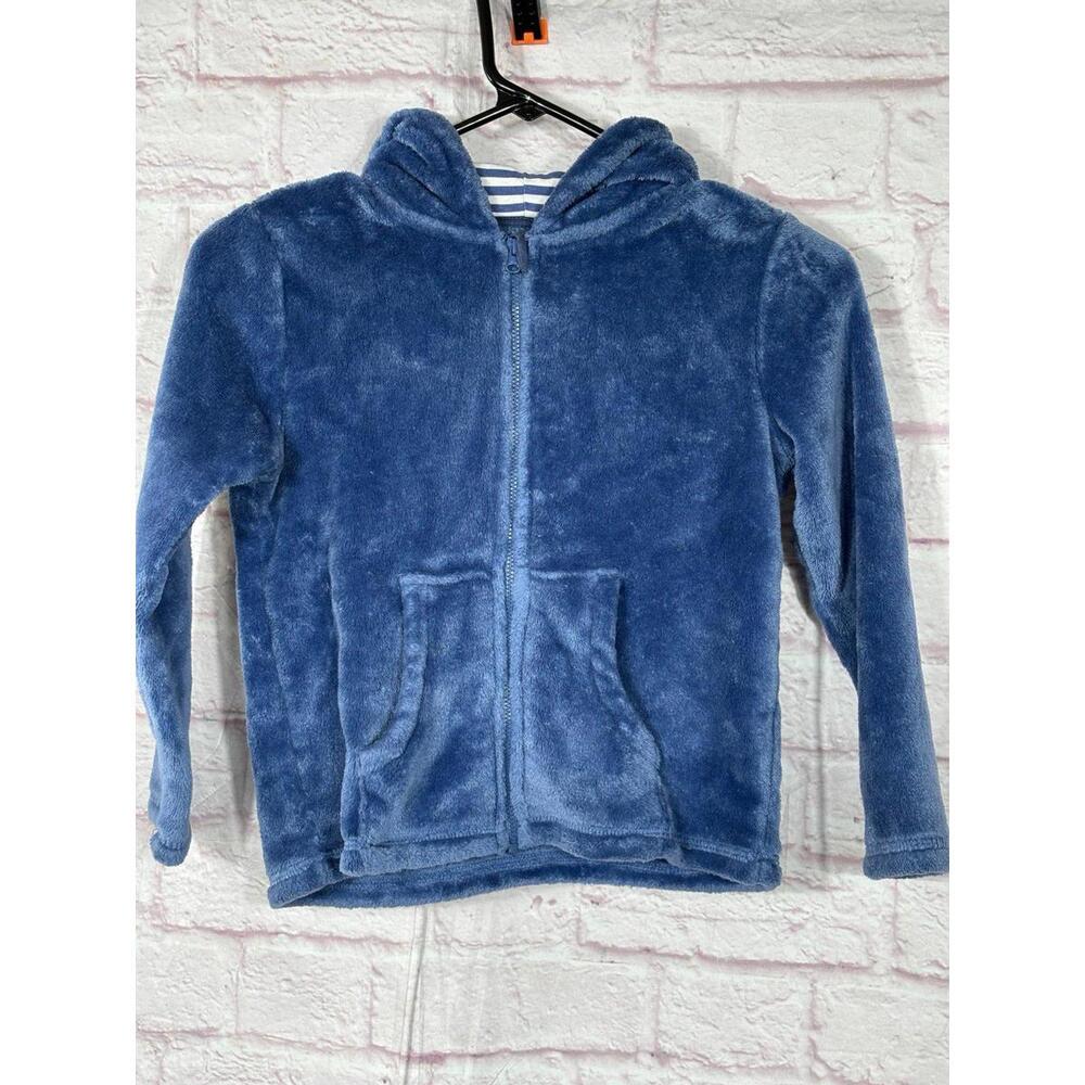Lily & Dan Blue Fleece Hoodie Boys Size S